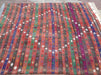 Vintage Handwoven Turkish Rug 241cm x 188cm Wool Cotton
