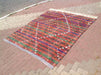 Vintage Handwoven Turkish Rug 241cm x 188cm Wool Cotton