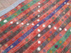 Vintage Handwoven Turkish Rug 241cm x 188cm Wool Cotton