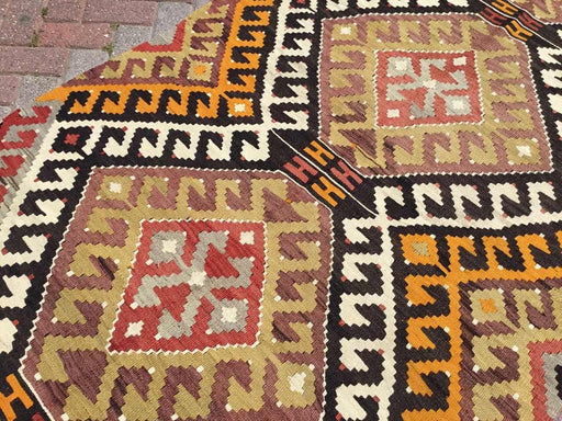 Vintage Handwoven Turkish Rug 249cm x 129cm Wool