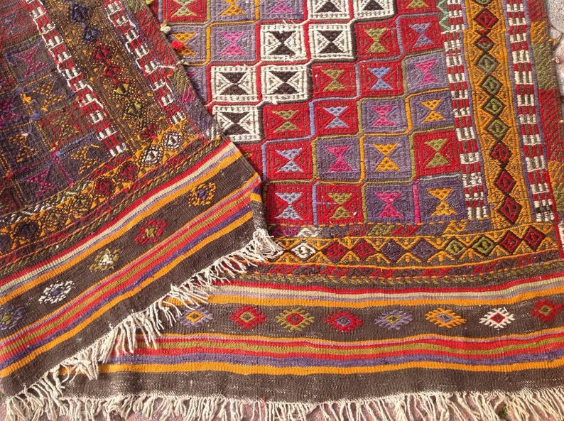 Vintage Handwoven Turkish Rug 249cm x 165cm