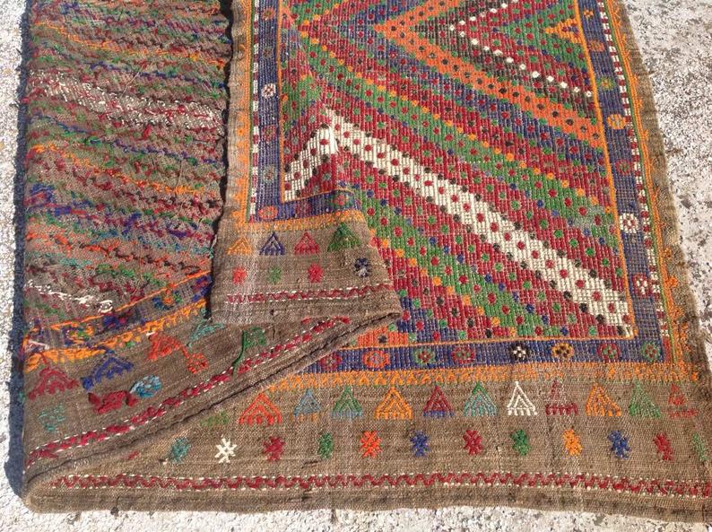 Vintage Handwoven Turkish Rug 322cm X 198cm Unique Design