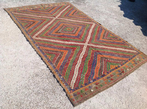 Vintage Handwoven Turkish Rug 322cm X 198cm Unique Design