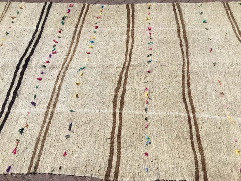 Vintage Handwoven Turkish Rug 363cm x 178cm Unique Design