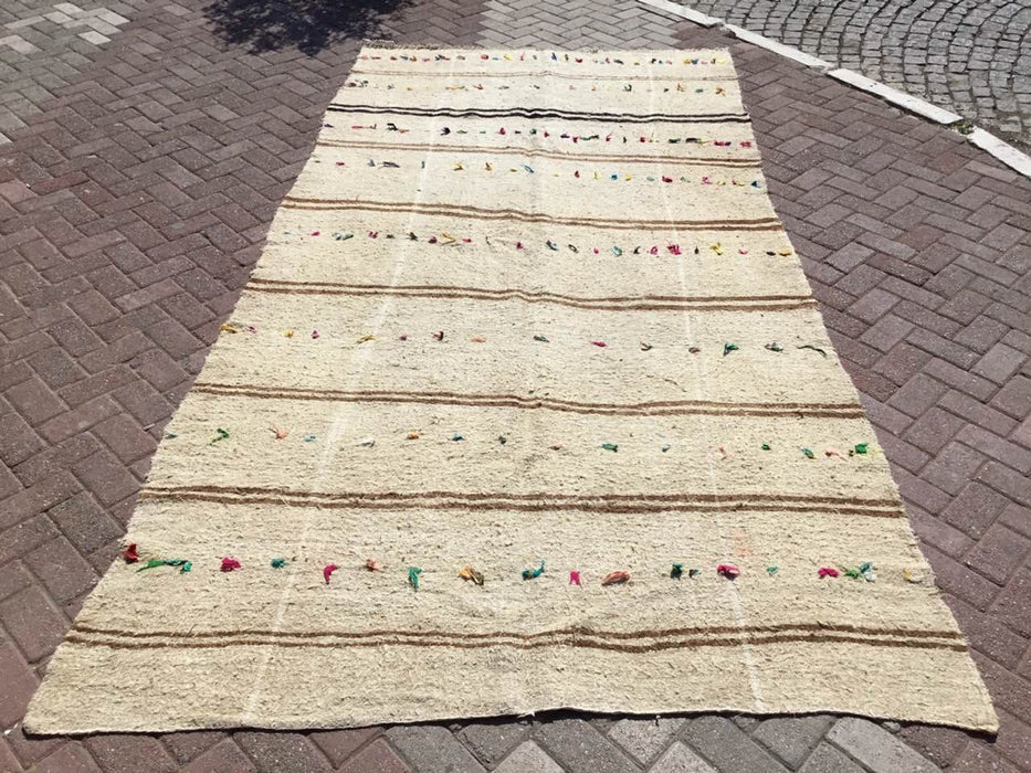 Vintage Handwoven Turkish Rug 363cm x 178cm Unique Design