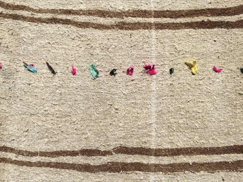 Vintage Handwoven Turkish Rug 363cm x 178cm Unique Design