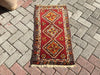 Vintage Handwoven Turkish Rug 88cm x 48cm Unique Design