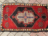 Vintage Handwoven Turkish Rug 94cm x 57cm Unique Design