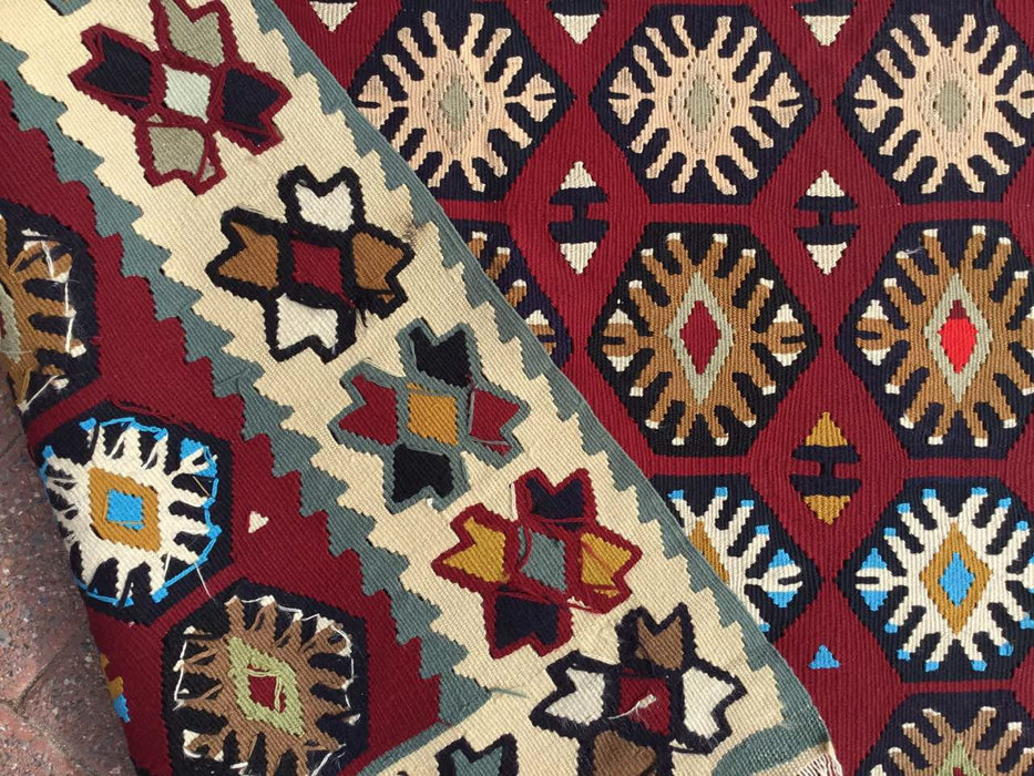 Vintage Handwoven Turkish Wool Rug 184cm x 104cm