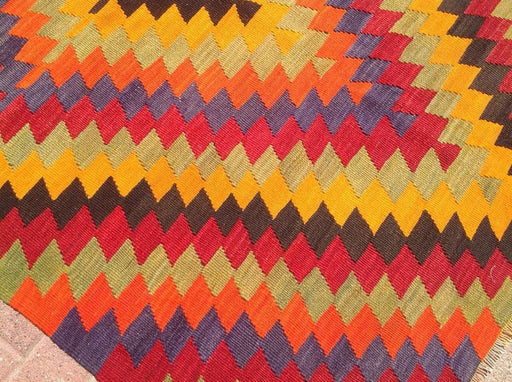 Vintage Handwoven Turkish Wool Rug 190cm x 137cm