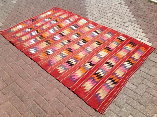 Vintage Handwoven Turkish Wool Rug 246cm x 155cm