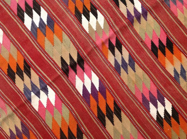 Vintage Handwoven Turkish Wool Rug 246cm x 155cm