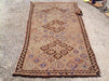 Vintage Handwoven Turkish Wool Rug 254cm x 142cm