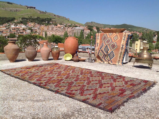 Vintage Handwoven Turkish Wool Rug 255cm x 142cm