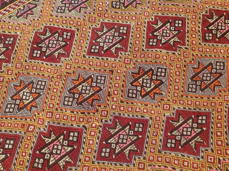 Vintage Handwoven Turkish Wool Rug 330cm x 193cm