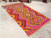 Vintage Handwoven Wool Cotton Rug 292cm x 175cm