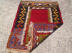 Vintage Handwoven Wool Rug 135cm x 102cm from Turkey