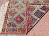 Vintage Handwoven Wool Rug 201cm x 148cm from Turkey