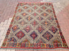 Vintage Handwoven Wool Rug 201cm x 148cm from Turkey