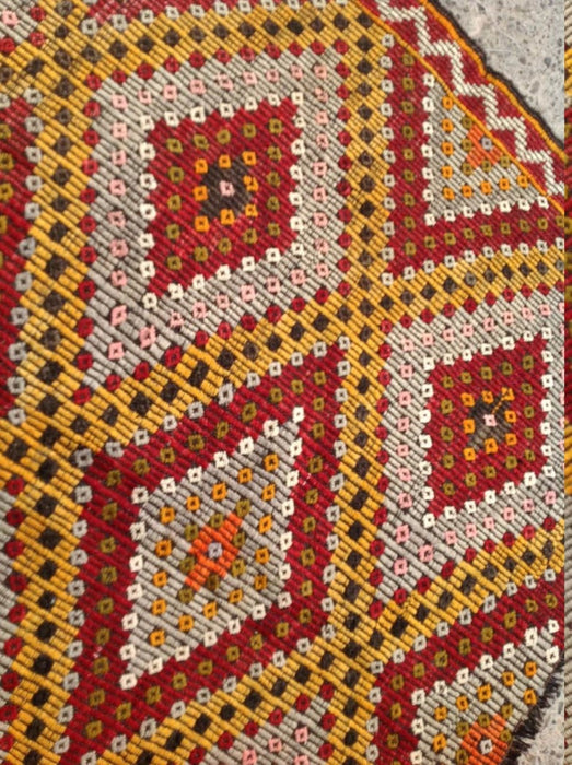 Vintage Handwoven Wool Rug 226cm x 167cm Central Turkey