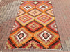 Vintage Handwoven Wool Rug 240cm x 138.5cm Central Turkey