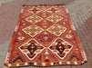 Vintage Handwoven Wool Rug 242cm x 164cm Central Turkey