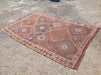 Vintage Handwoven Wool Rug 246 cm x 157 cm Central Turkey