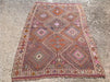 Vintage Handwoven Wool Rug 246 cm x 157 cm Central Turkey