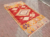 Vintage Handwoven Wool Rug 254cm x 149cm Central Turkey