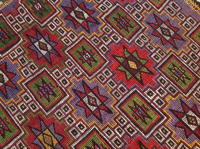 Vintage Handwoven Wool Rug 297cm x 165cm from Turkey