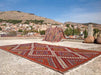 Vintage Handwoven Wool Rug 317cm x 218cm Diamond Design