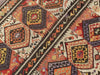 Vintage Handwoven Wool Rug 330cm x 142cm Unique Design