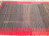 Vintage Handwoven Wool and Cotton Rug 254cm x 157cm
