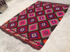 Vintage Handwoven Wool and Cotton Turkish Rug 269cm x 193cm