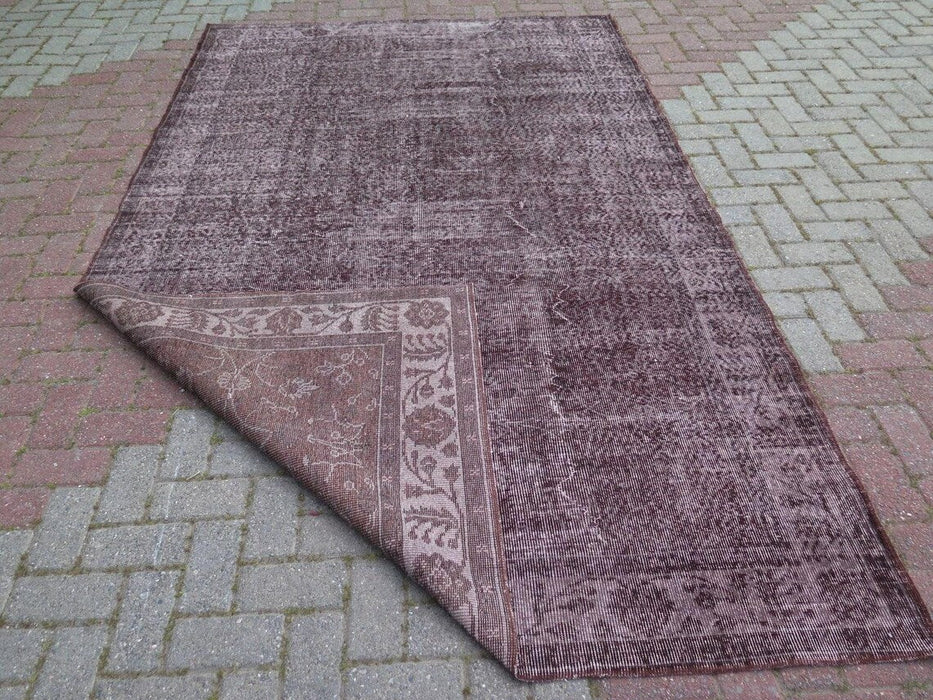 Vintage Isparta Hand-Knotted Rug 173x289.5 cm