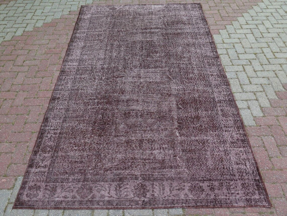Vintage Isparta Hand-Knotted Rug 173x289.5 cm