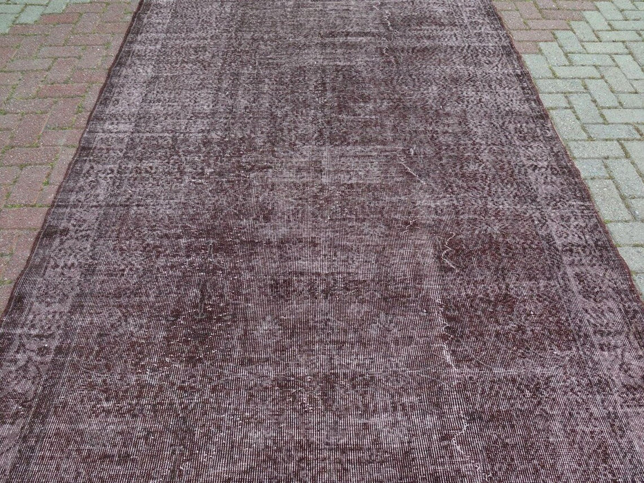 Vintage Isparta Hand-Knotted Rug 173x289.5 cm