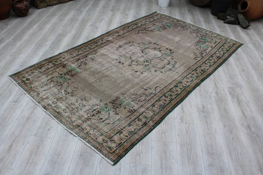 Tappeto turco vintage Isparta 155 cm x 261 cm annodato a mano