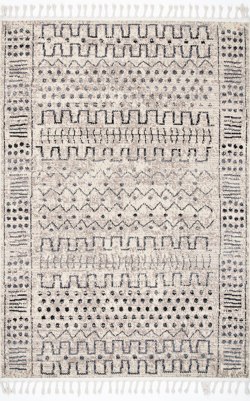 Vintage Ivory Tassel Area Rug 120cm x 180cm