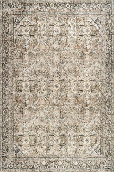 Tappeto vintage in misto iuta 160 cm Beige scuro