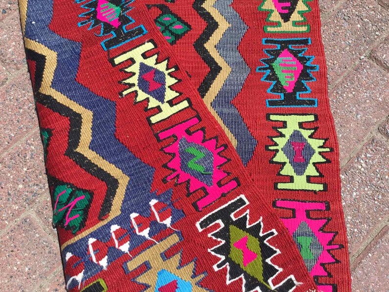 Vintage Kilim Rug 114cm x 85cm Western Turkey