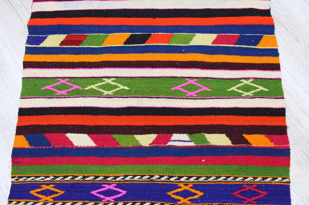 Vintage Kilim Rug 116cm x 69cm Turkish Design #228
