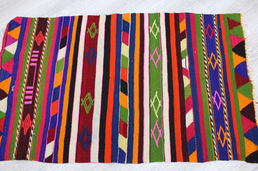 Vintage Kilim Rug 116cm x 69cm Turkish Design #228