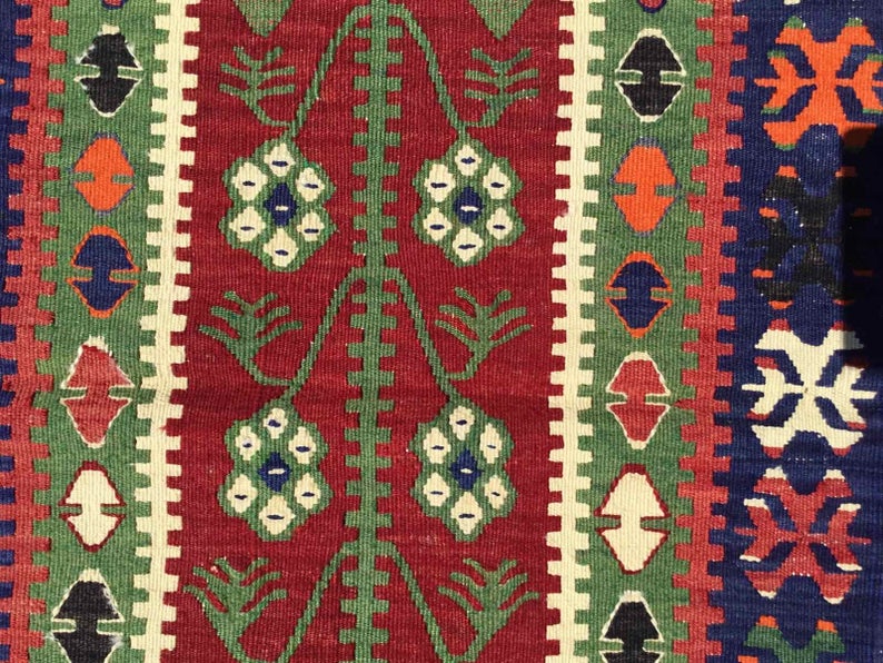 Vintage Kilim Rug 118cm x 74cm Handmade Turkey #219