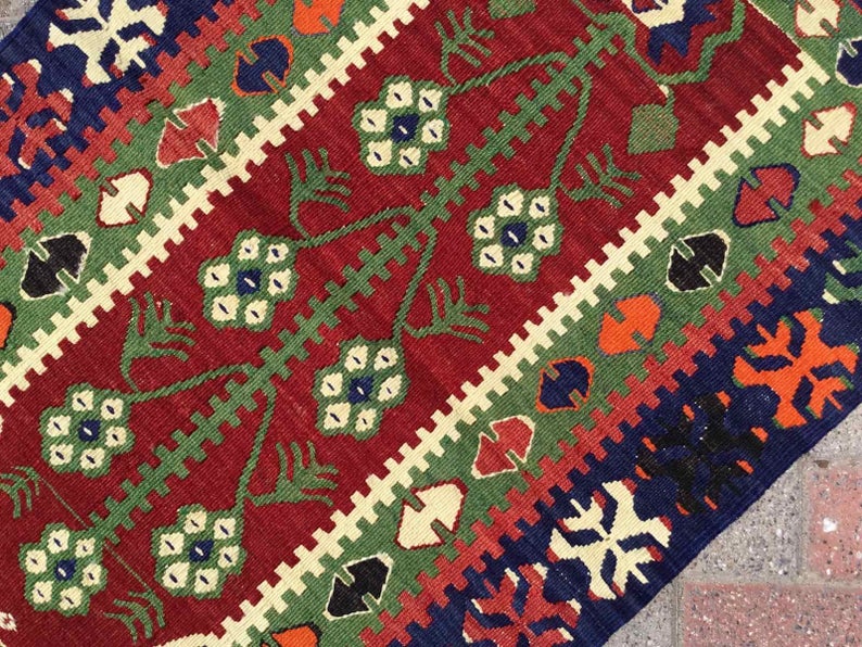 Vintage Kilim Rug 118cm x 74cm Handmade Turkey #219
