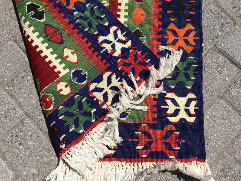 Vintage Kilim Rug 118cm x 74cm Handmade Turkey #219