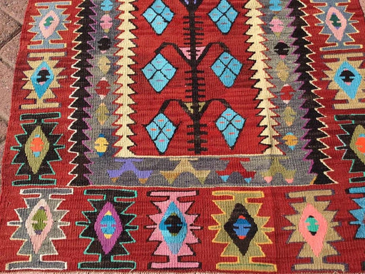 Vintage Kilim Rug 122cm x 85cm Western Turkey Handcrafted