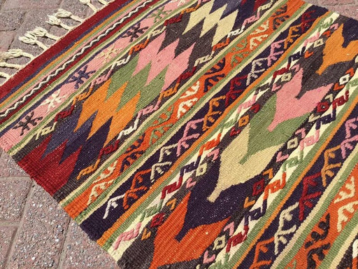 Vintage Kilim Rug 126cm x 86cm Western Turkey #207