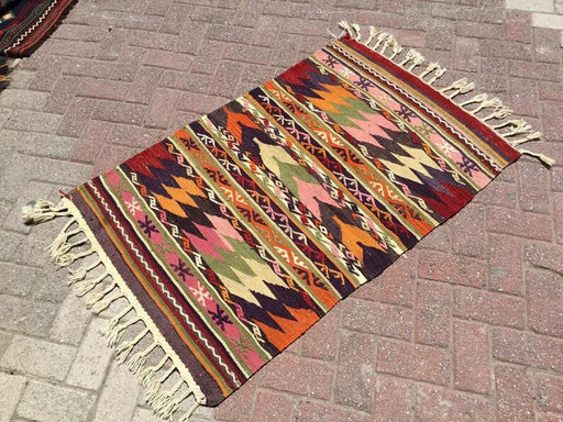 Vintage Kilim Rug 126cm x 86cm Western Turkey #207