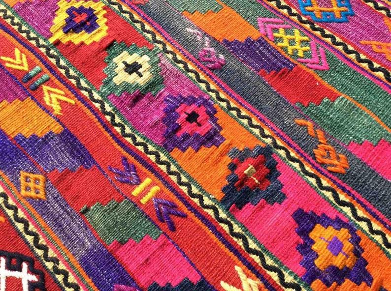 Vintage Kilim Rug 128cm x 76cm Handmade from Turkey